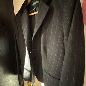 Polo Ralph Lauren Black Pinstripe Blazer